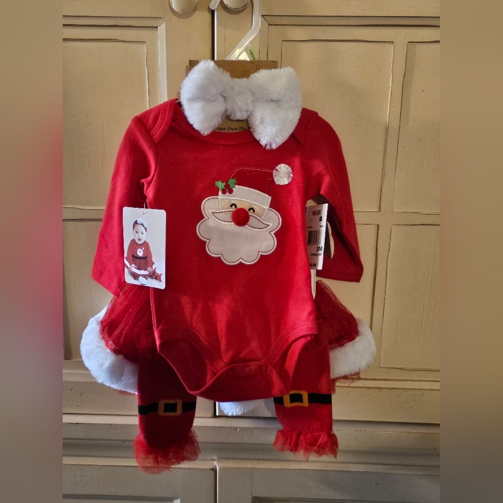 Baby Essentials 4 piece Christmas set 3mos